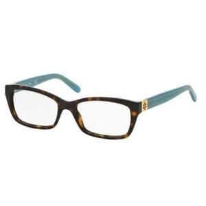 TORY BURCH eyeglasses glasses readers frames tortoise brown blue square 2049